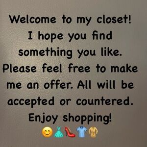 Welcome to my closet!!